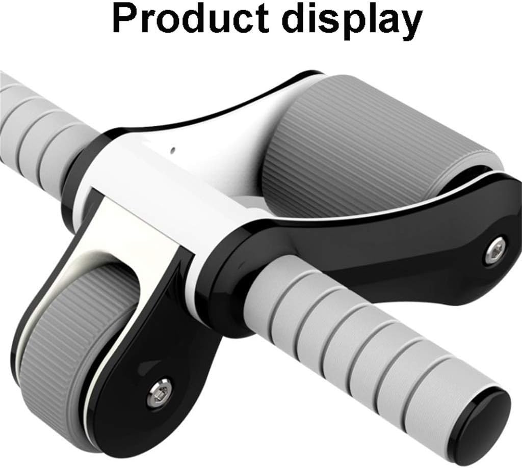 Abdominal Muscle Wheel - Wheel Roller with Knee Pad Push Up Bars Handles Grips Adjustable Skipping Jump Rope, Home Gym