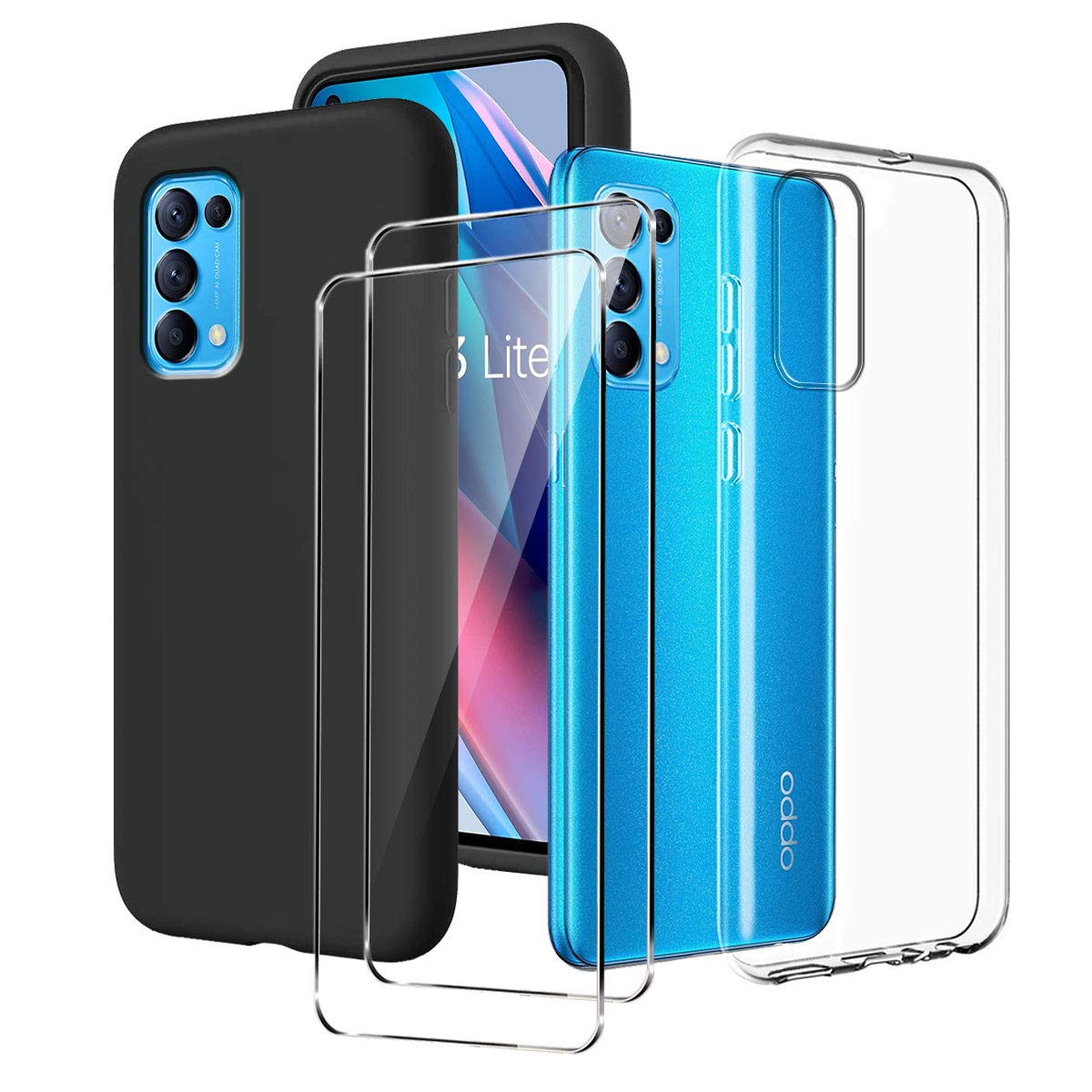 Nvskvd Pellicola Protettiva In Idrogel Per Oppo Find X3 Lite, 3 Pezzi Trasparente HD Morbida TPU Pellicola Protettiva Per Display ID Impronte - Foto 2