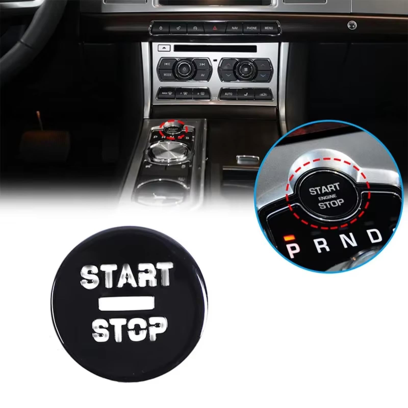 Motor Start-Stopp-Schalter Aufkleber Für Jaguar XF 2008–2015