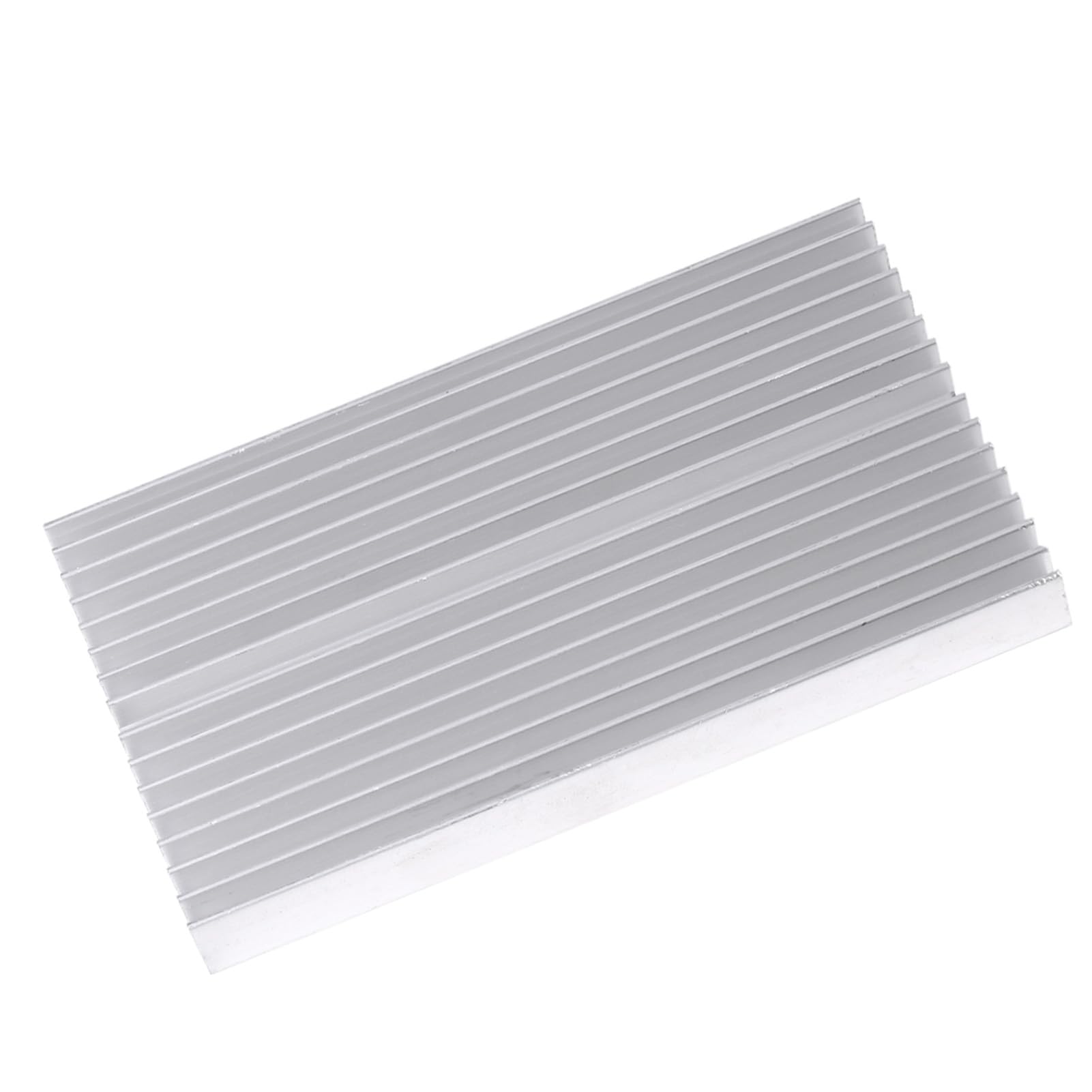 Aluminiowy radiator z aluminium w kształcie kratki – chłodnica Heatsink do tranzystora mocy IC LED jako komponent do odprowadzania ciepła 100 x 60 x 10 mm