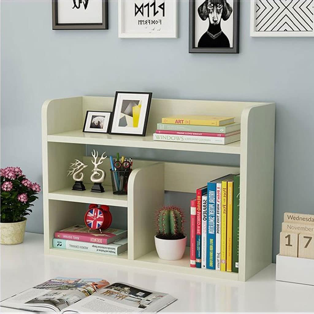 Estantería portátil Estantería de Escritorio Estantes de Madera de múltiples Capas Estantes para Archivos de Oficina Estantes para Libros Estante de Almacenamiento de Cocina Estant