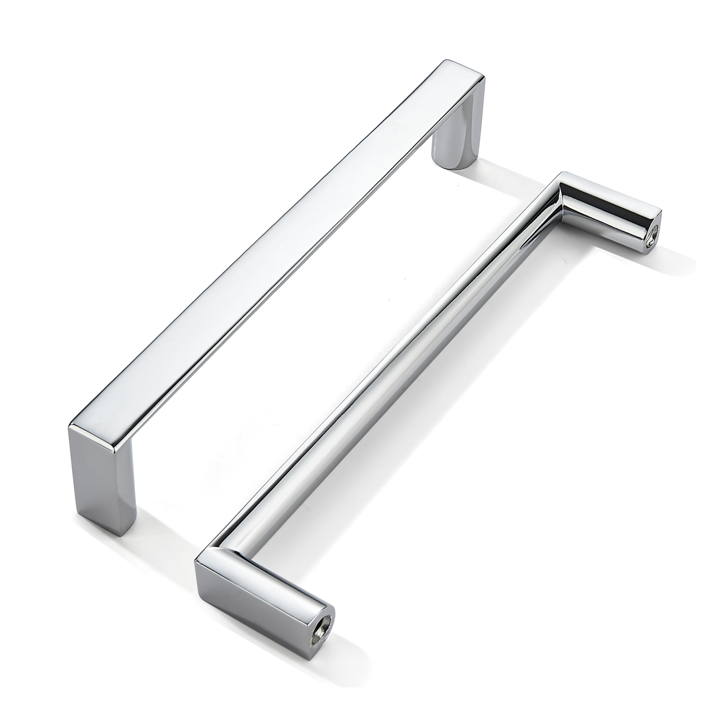 Khtumeware - 170038 Polished Chrome Cabinet Pulls CTC 5 in (128 mm) 10 Pack