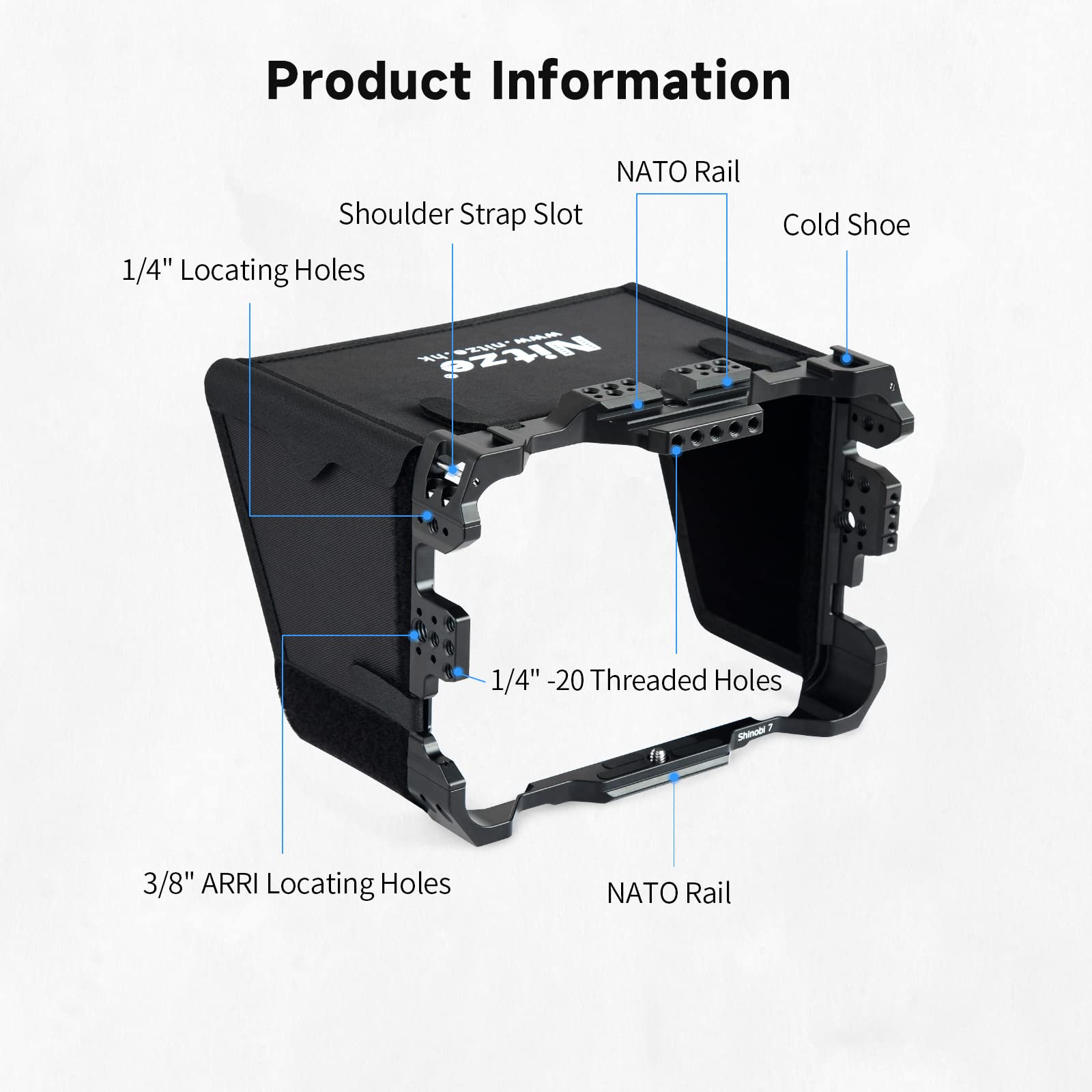 Amazon.co.jp: Nitze マグネシウムアルミニウムケージ Atomos Shinobi