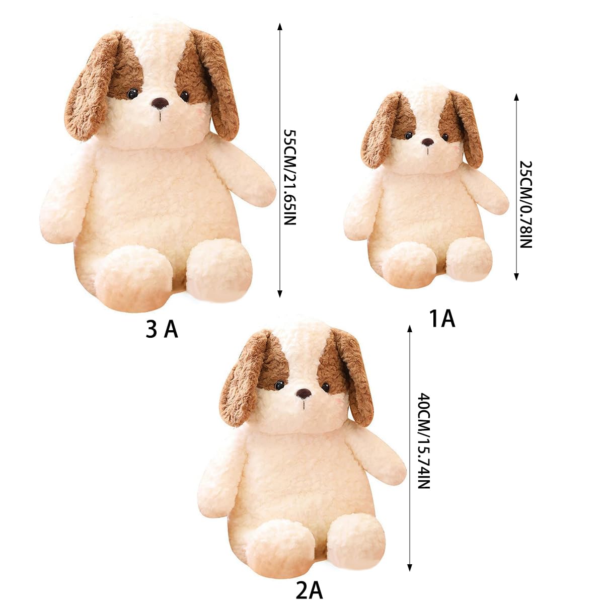 Amazon.co.jp: ぬいぐるみ 犬 大きい 抱き枕 長い耳 座っている犬