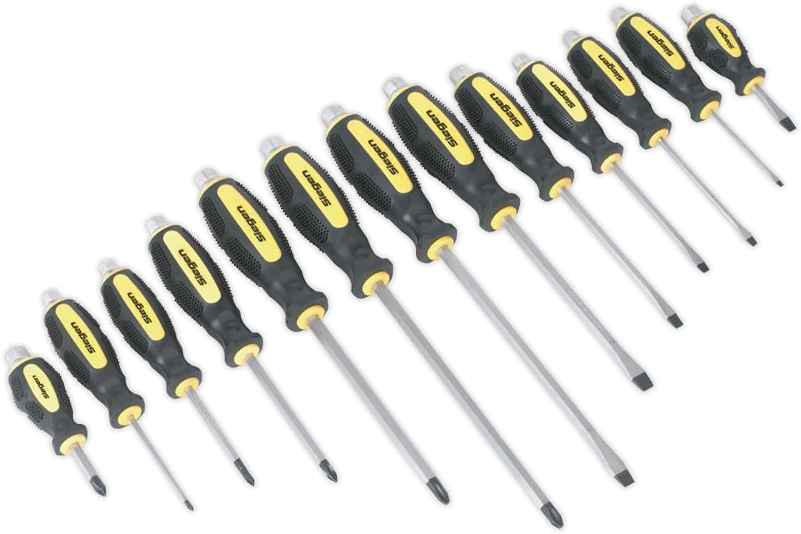 Sealey S0754 Hammer-Thru Screwdriver Set, 13 Pieces