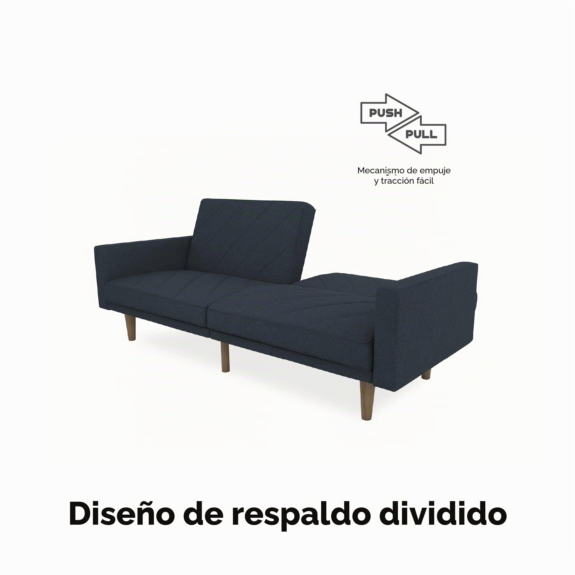 DHP Paxson (Reino Unido) Clic Clac Sofá Cama, Azul Marino