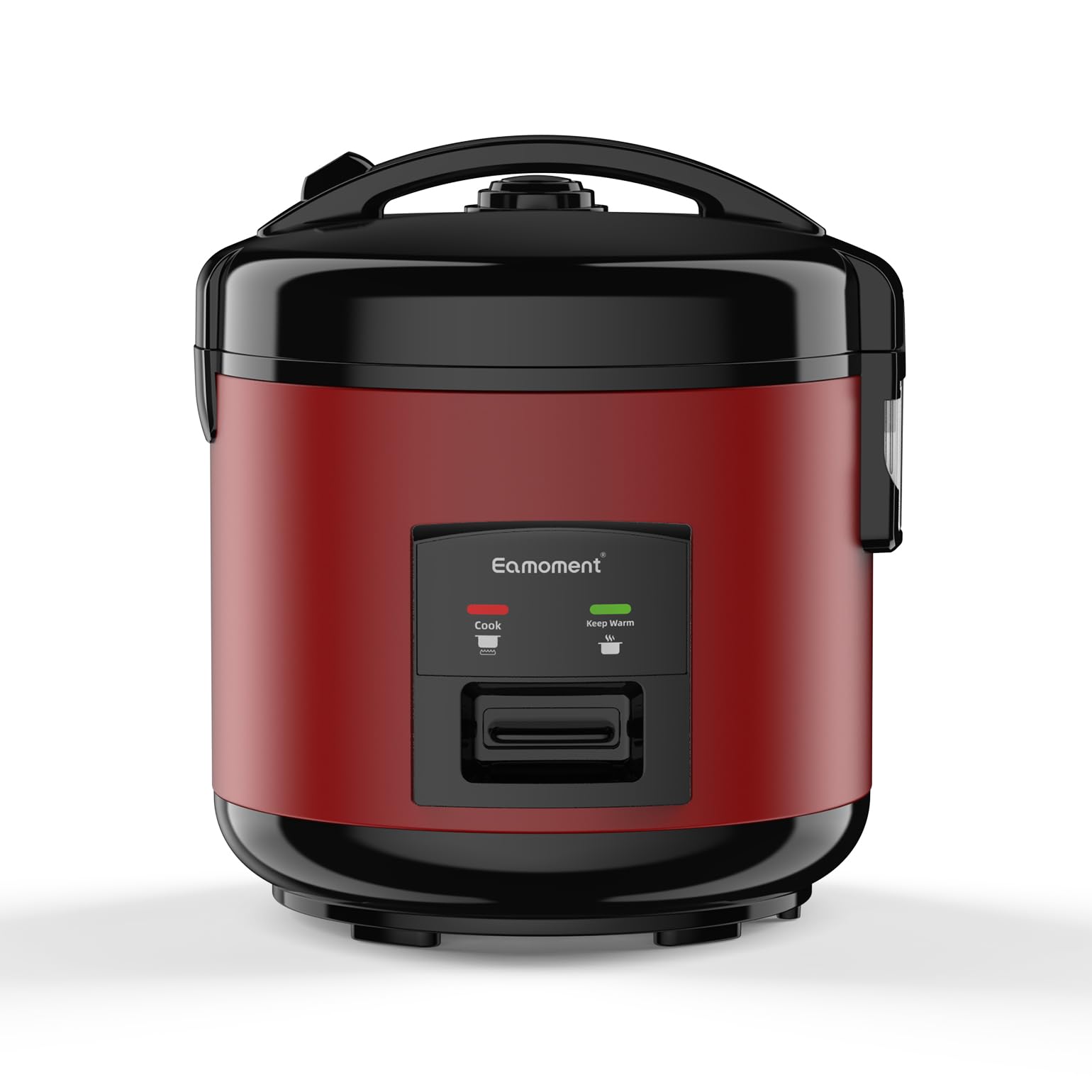DRC-5020RD 1L|400W Cuiseurs à riz & insert vapeur (1ltr-5 tasses) Pour 1-5 personnes Cuisson rapide sans brûler marmite à revêtement antiadhésif, cuillère à riz et tasse à mesurer