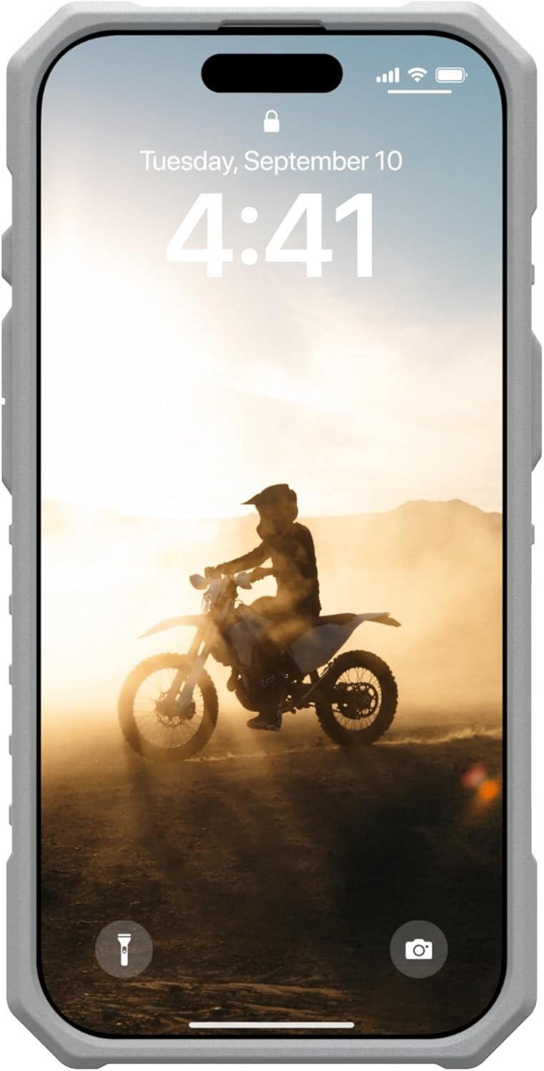 URBAN ARMOR GEAR UAG Designed for iPhone 16 Pro Case 6.3" Pathfinder Clear Active Neon Compatible with MagSafe Charging Rugged Shockproof MIL-Grade Protective Cover + Lanyard Black Neon Bundle Set