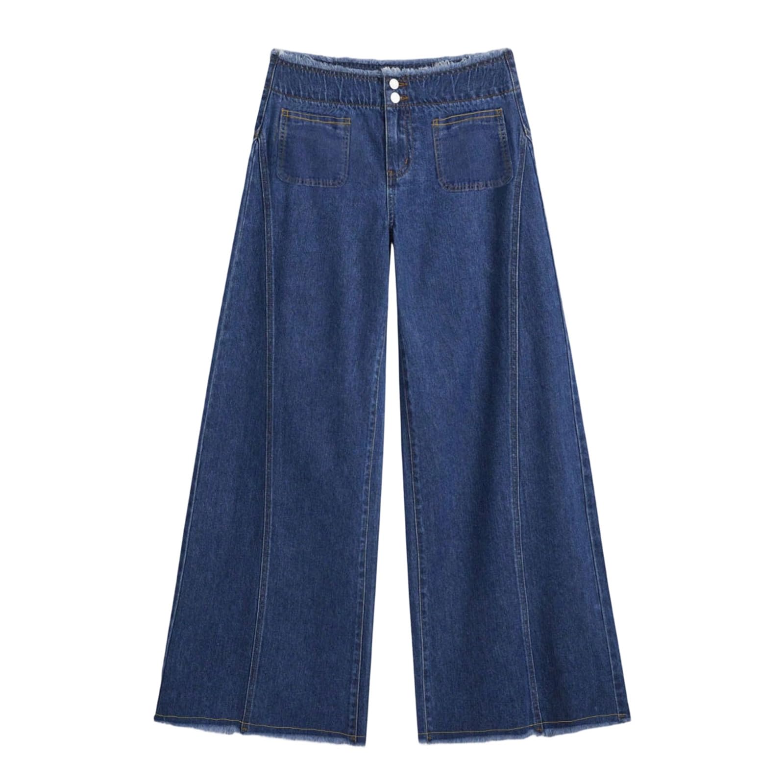 Stretch-Jeans für Damen mit mittelhohem Bund gerader Beinform für optimalen Ganzjahreskomfort