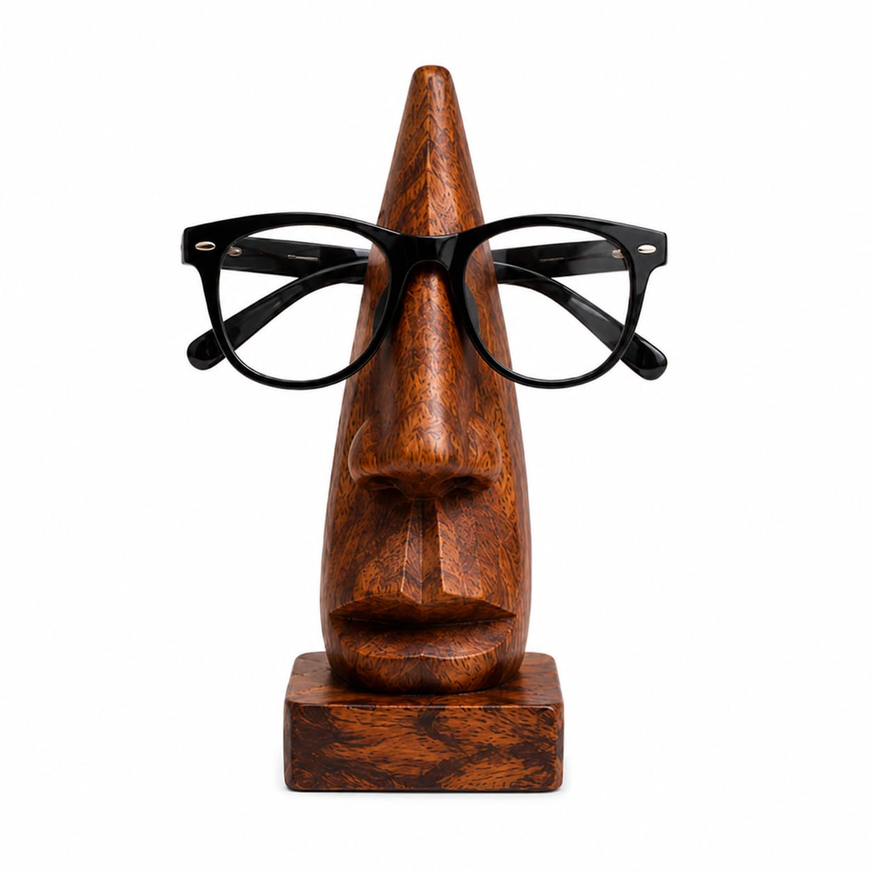 Bignay Brown Wooden Handmade Spectacle Holder Stand | Eyeglass Holder Organizer For Desk | Decorative Eyewear Display Stand For Home & Office ( Spectacle Holder)