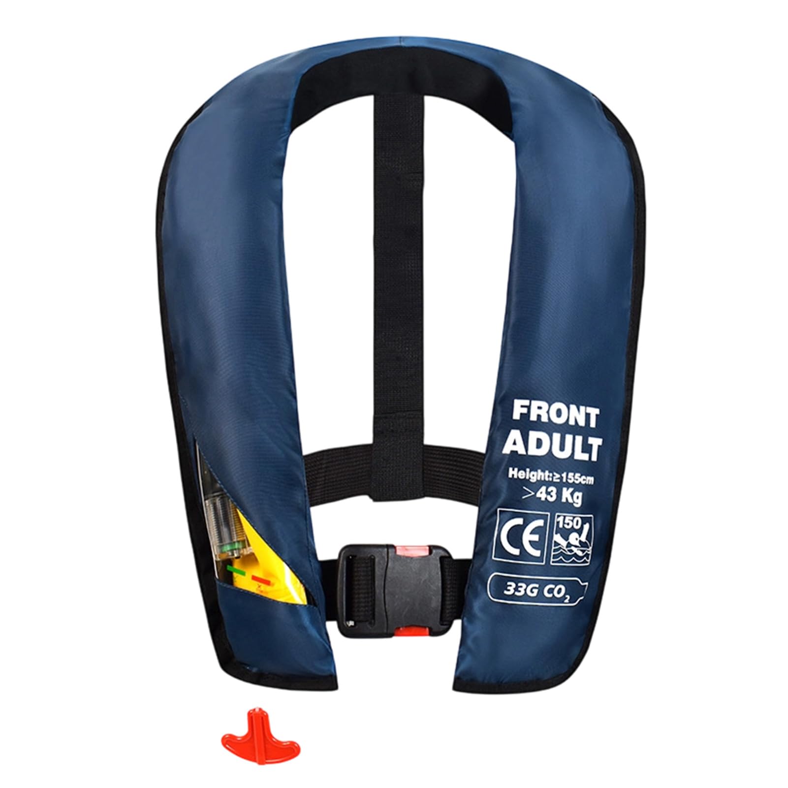 Giubbotto di salvataggio autogonfiante automatico, portatile, 700 g, per snorkeling, gonfiaggio rapido, per adulti, ideale per piscina, lago, kayak, barca