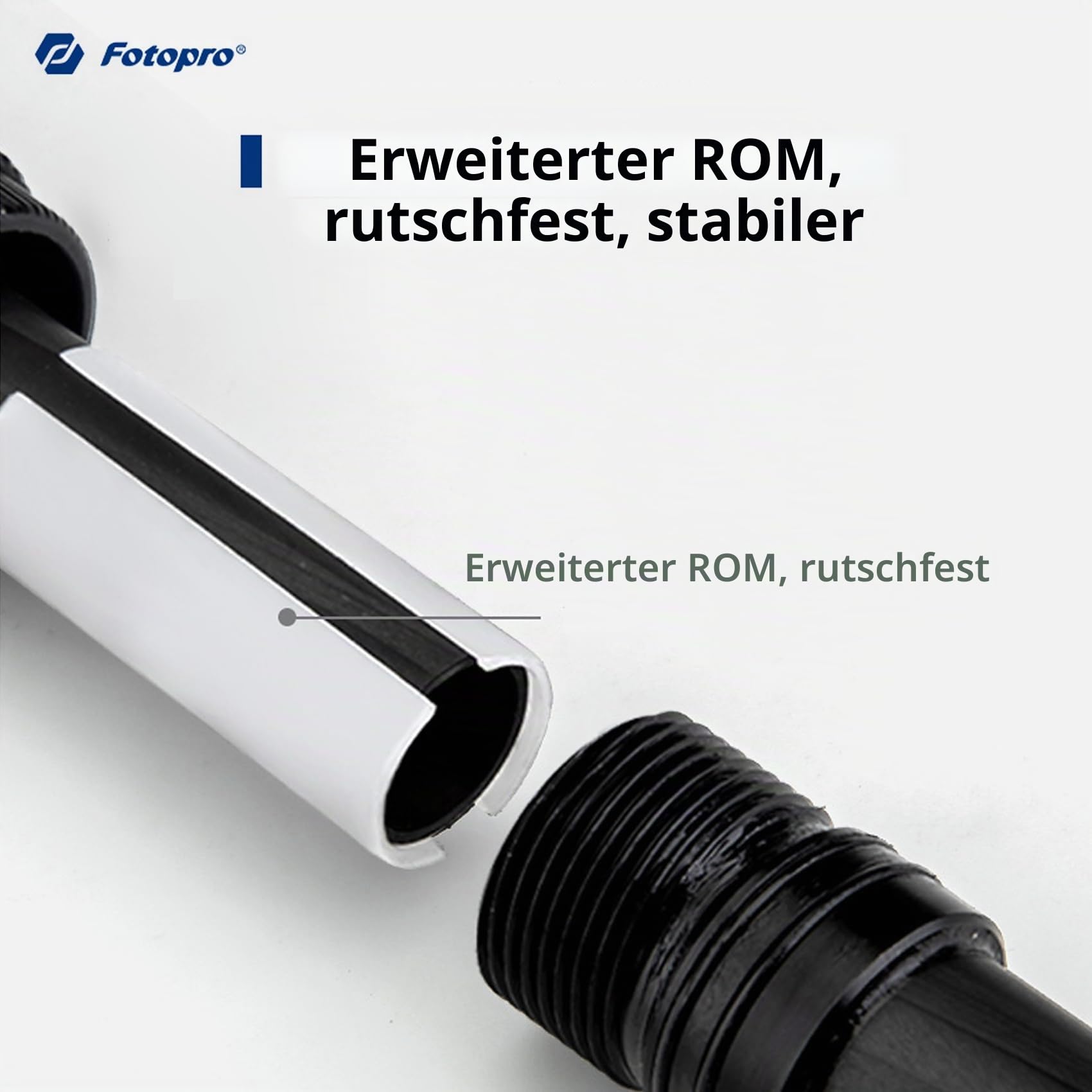 Fotopro 64CM Stativ Verlängerungsrohr Mittelsäule Extender, 3-teilige Karbonfaser Stativ Mittelsäule für DSLR Kamera Einbeinstativ, Max Traglast 10KG