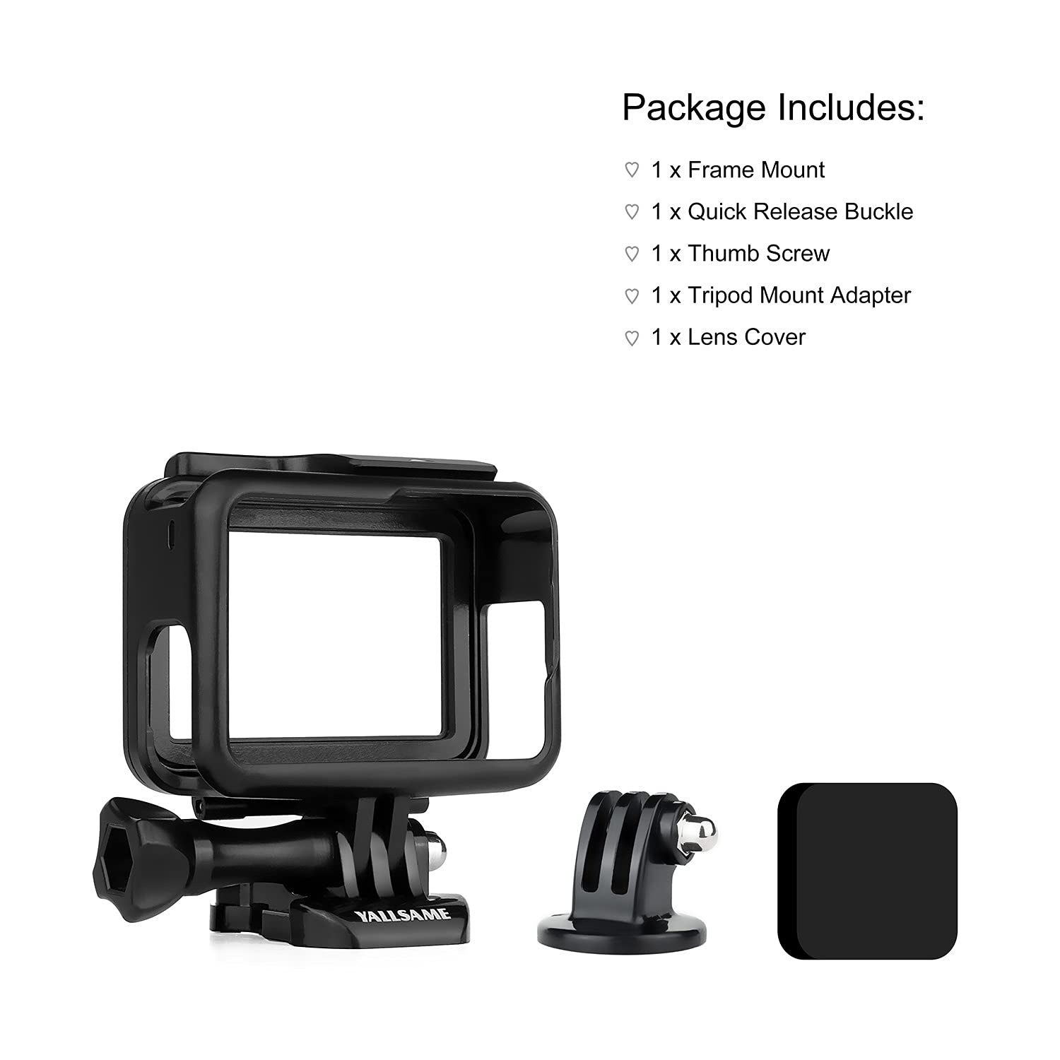 Etui do montażu ramy do GoPro HERO 7 6 5 z nasadką obiektywu adapter ochronny szkielet obudowa akcesoria do GoPro 5 6 7 czarny srebrny biały HERO 2018