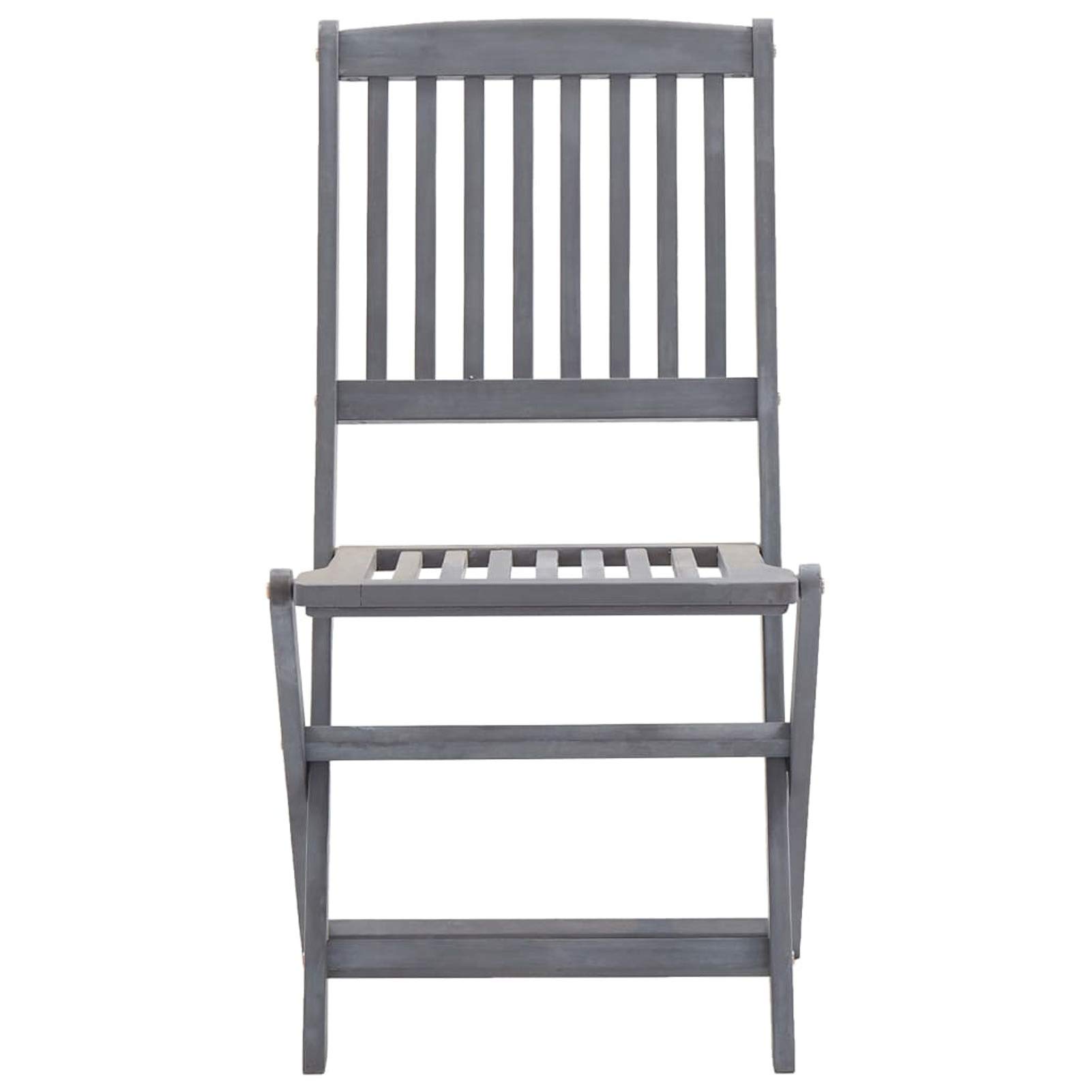 Homgoday Składane krzesła ogrodowe 2 szt. Poduszki z litego drewna akacjowego Nowoczesny design Lekkie krzesła do użytku na zewnątrz, do ogrodu lub na taras Fotel z podłokietnikami i oparciem
