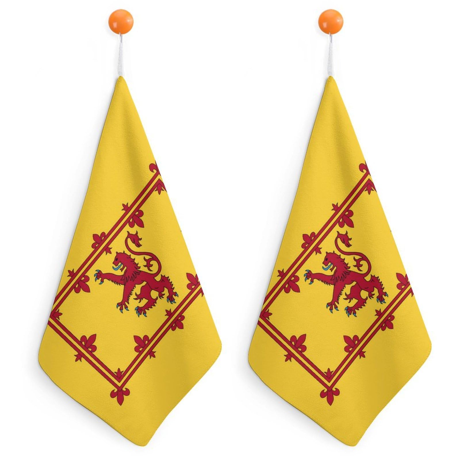 CGSBNGHA Scotland Flag Hand Towel Hanging Face Towels Cleaning Cloths Handkerchief for Bathroom Kitchen
