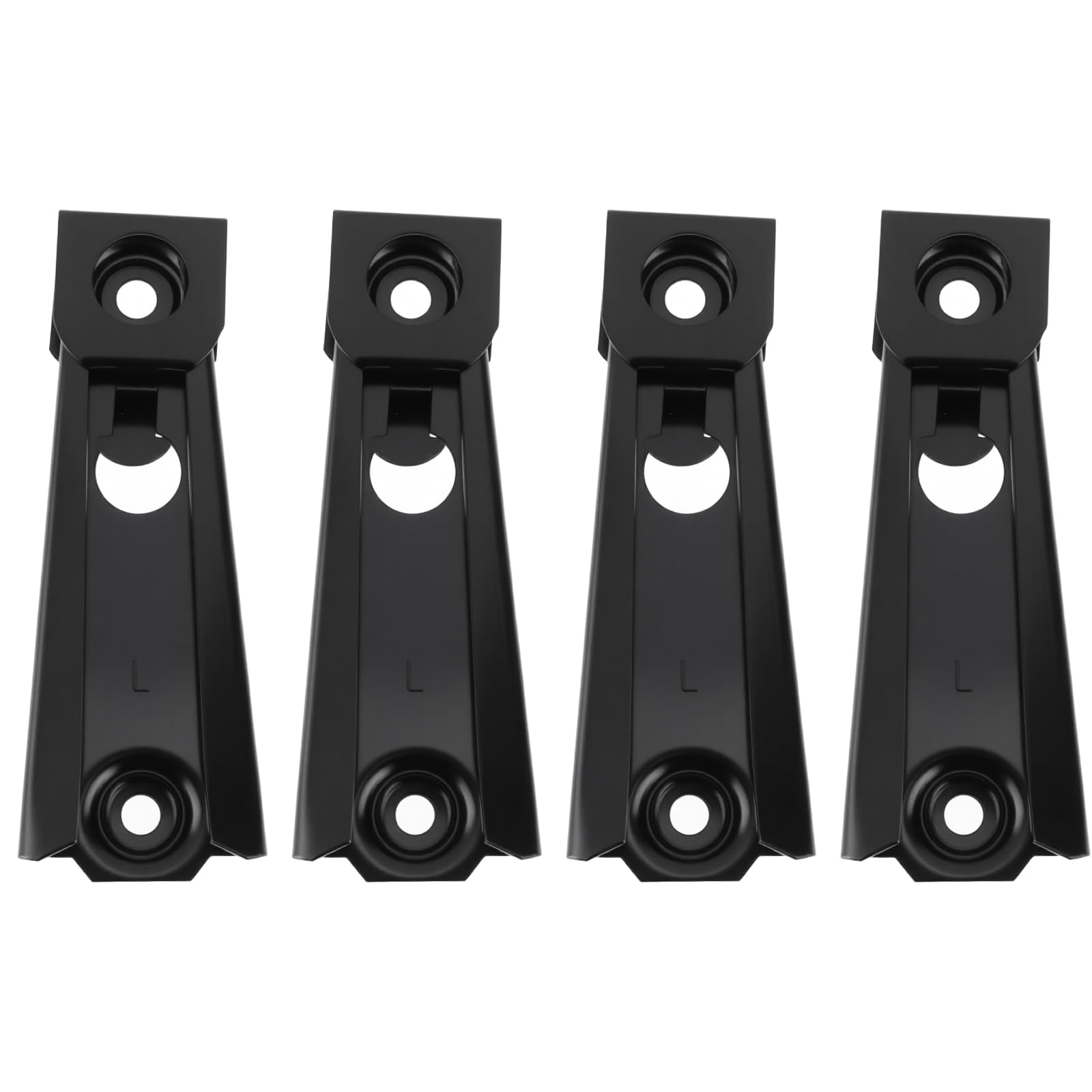 Briny River Black 4Pcs Recliner Back Clip Bracket Kd Clip Bracket For Outdoor Or Indoor Lounge Chairs 12.7X4.5x3.2cm