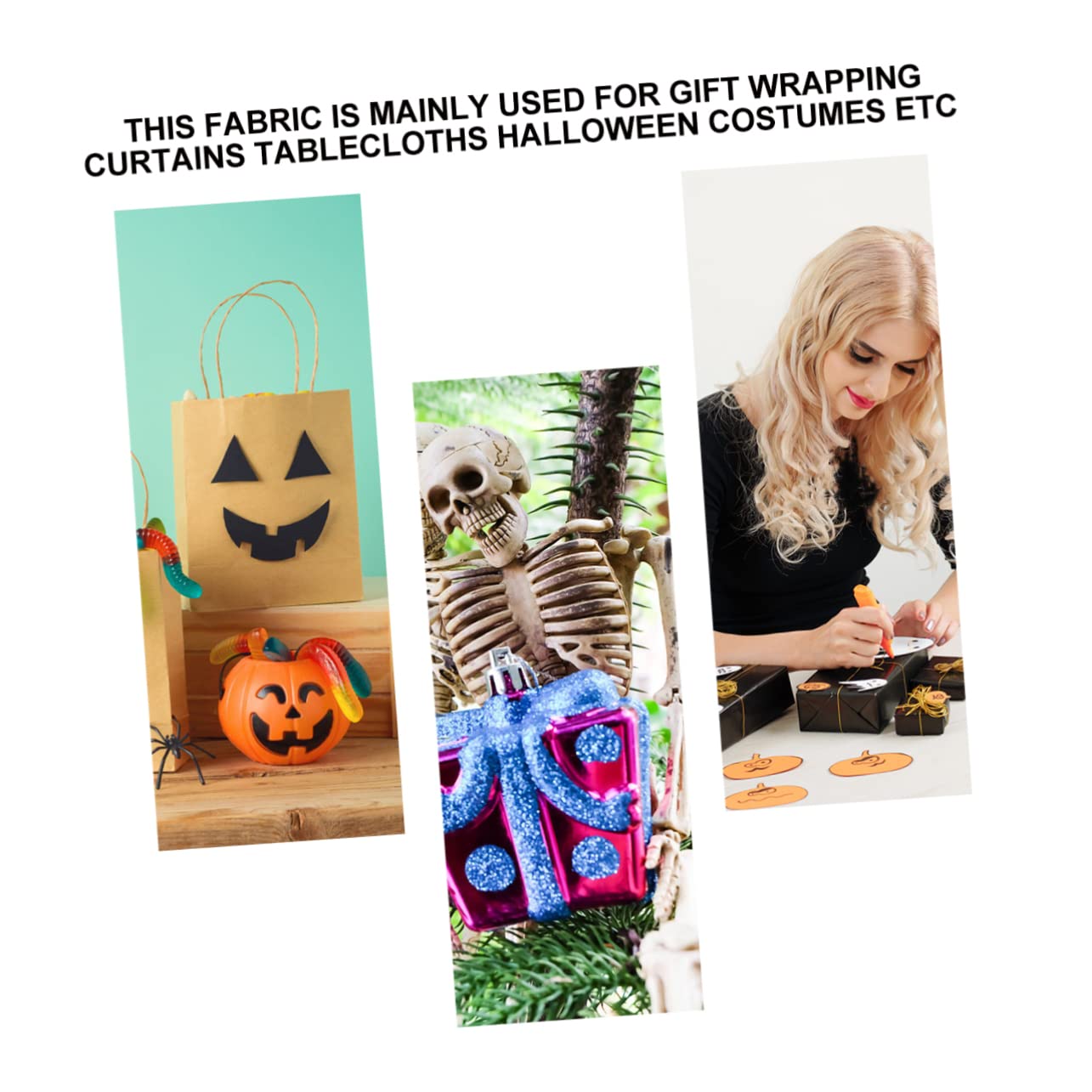 EXCEART 4rotoli Tulle Decorativo Per Halloween Rete Di Ragno Elegante e Versatile Per Decorazioni Di Feste e Progetti Creativi