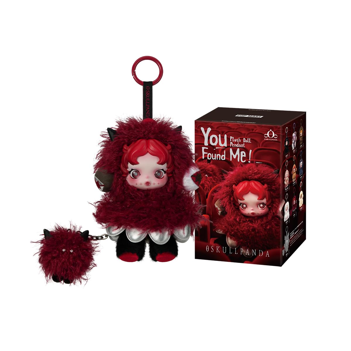 POP MART SKULLPANDA You Found Me! シリーズ ぬいぐるみペンダント【1ピース 】ポップマート ガチャガチャ ブラインド ボックス フィギュア プラモデル プレミアム おもちゃ ソフビ オリジナル キャラクター 誕生日 プレゼント