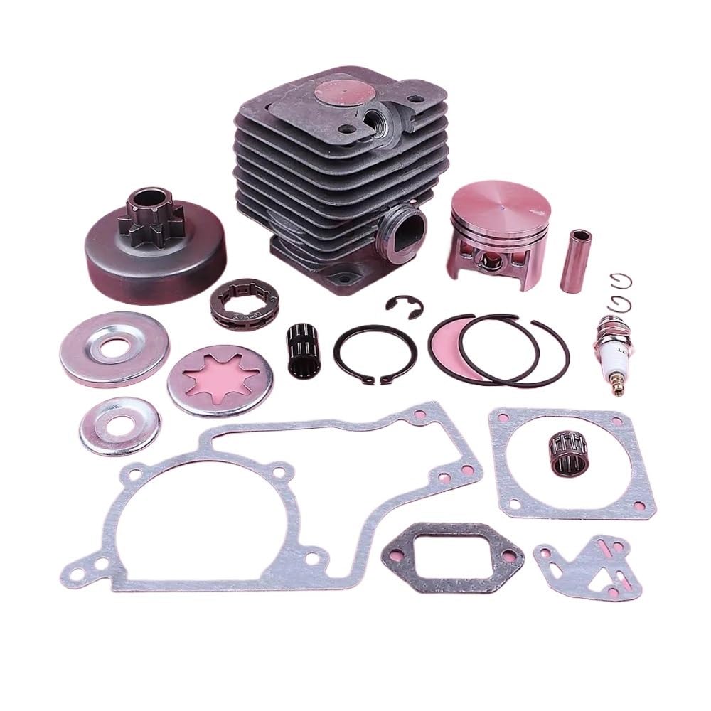 Kit piston cylindre 52 mm pour MS380 et 038 avec joint et pignon d'embrayage pour tronçonneuse