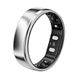 Gen 2 Air, Ultra-Thin AI Smart Ring, 10-Day Battery Life, Fitness/Sleep/Stress/HR Tracker for Women&Men, No App Fee for Standard Features, iOS & Android Compatible (Size 11, Galaxy Sliver)