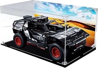 Acrylic Display Case Box Compatible Lego 42160 Racing car Model, Protection, Dustproof Display Case Gift Model, Transparen,Compatible with Lego (Only Display Case )