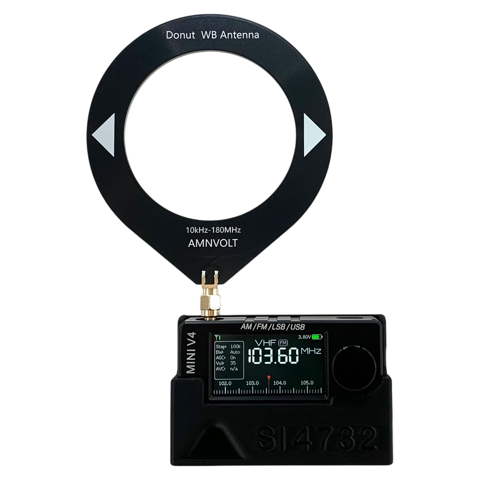 Receptor de radio AM FM portátil con amplificador de soporte y auriculares, LSB, transistor USB, radios tipo C, carga para caminar, senderismo, camping