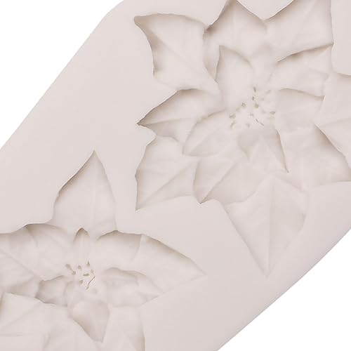 Miniatura 7 de Moldes de silicona para flores de Navidad, moldes para fondant de pascua, hojas de chocolate, para decoración de pasteles, decoración de cupcakes,