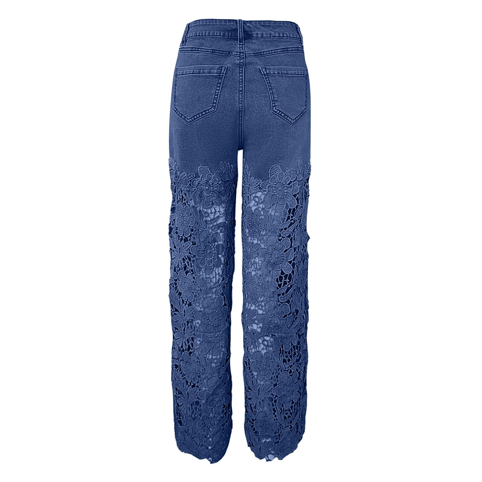 Jeans Donna Vita Alta Palazzo Jeans Baggy Leggeri Larghi Pantaloni Denim Elasticizzati Casual Gamba Larga Moda Pantaloni Vita Alta Curvy Tempo Libero con Tasche Streetwear Wide Leg Comodi Oversize