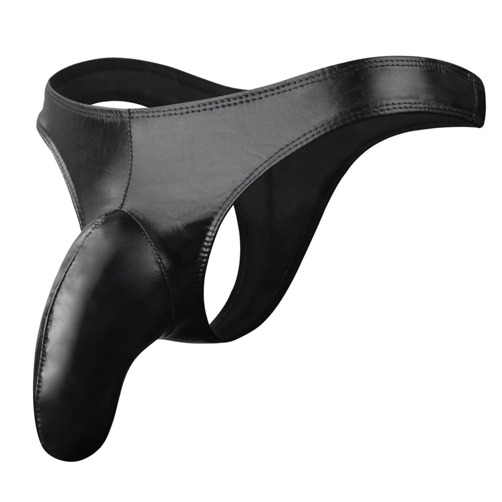 MEOILCEMens Long Pouch Elephant Nose Underwear Sexy Naughty Low Rise G-String Thong Valentine's Day Panties for Men