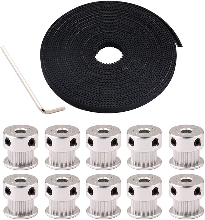 FULARR® 5m Professionale GT2 Cinghia Distribuzione, 2mm Pitch 6mm Larga