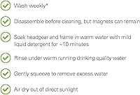 Vista 3 de F20 1 Pack CPAP Headgear for AirFit F20 with Magnetic Clips, Replacement Headgear Straps Compatible with Aritouch Mask F20 - Soft Plush Straps for