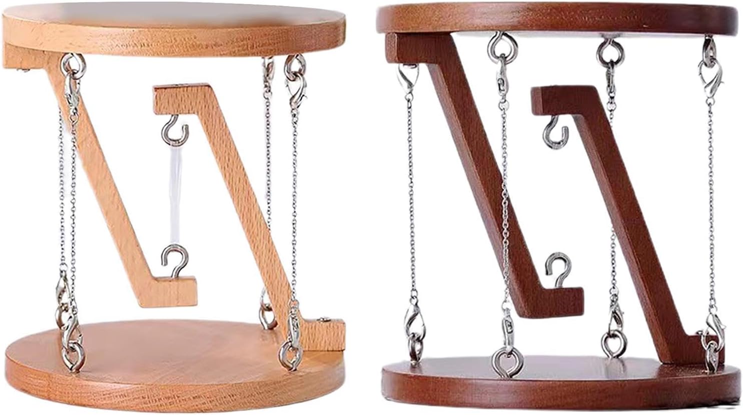 Tensegrity Model - Beech, Floating Style Chair Table Display, Wooden Structural Ornament | Anti Physics Building Toy with Balanced Design, Educational Gift for Home Office Desk