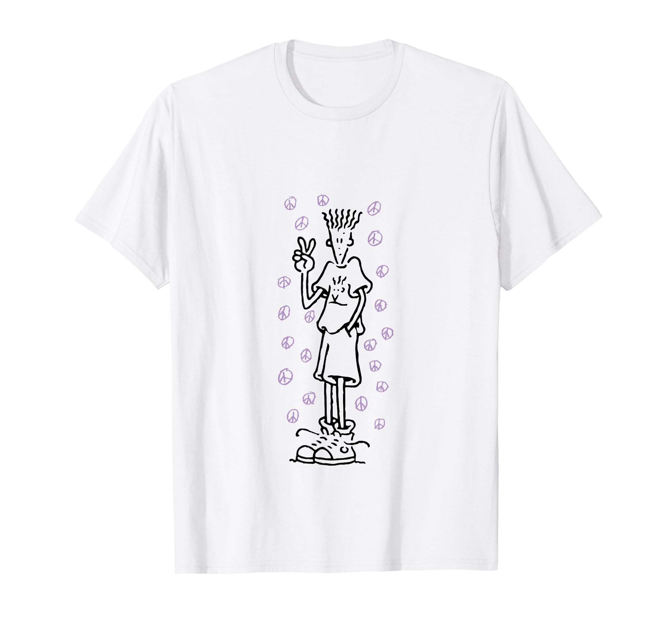 Fido DidoDark Print Multi Peace T-Shirt