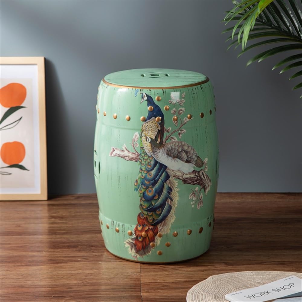 Retro Ceramica Seduto Piers, Fiori e Uccelli in Ceramica Sgabelli, Soggiorno in Ceramica Aiuole, Cremagliere di fiori, Arredamento per la casa, Nuovo stile cinese di ceramica Drum sgabelli
