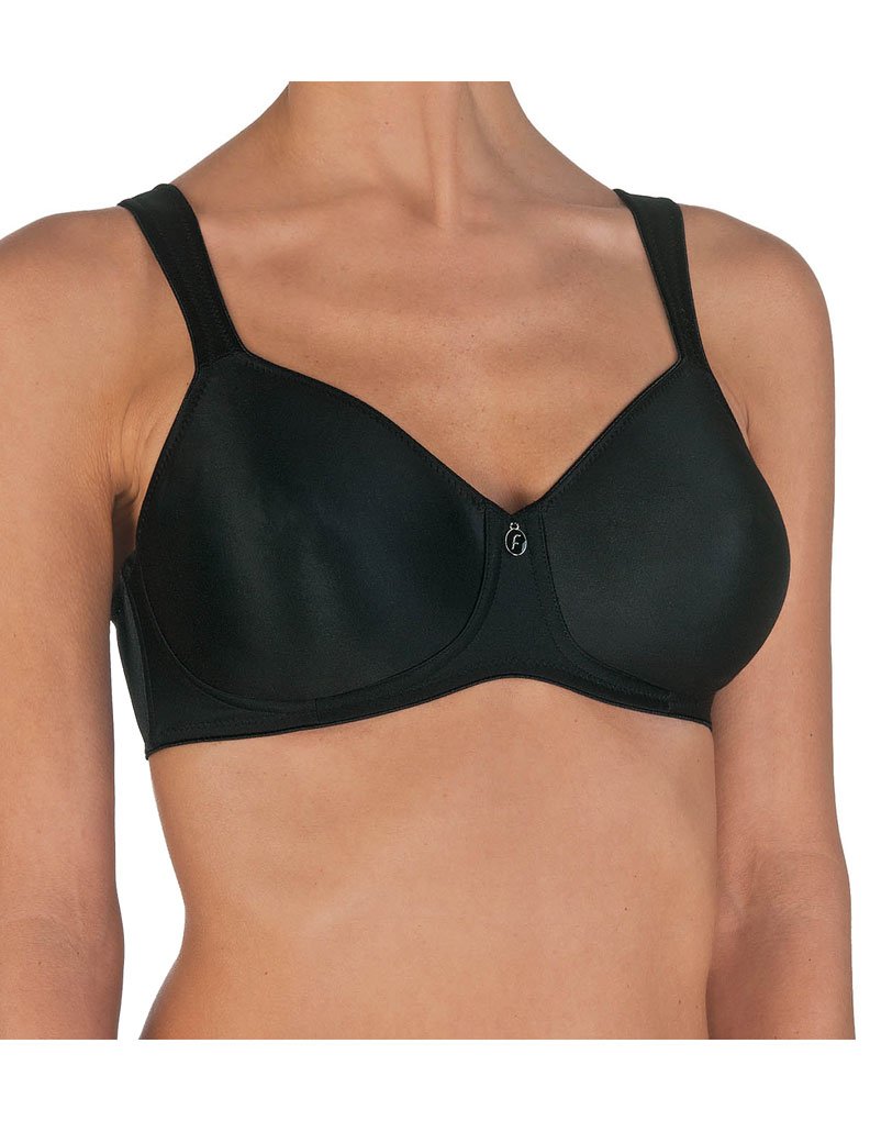 Conturelle Wireless Bralette Bra, Full Coverage, 38F, Black (Bras > Lingerie > Bras)