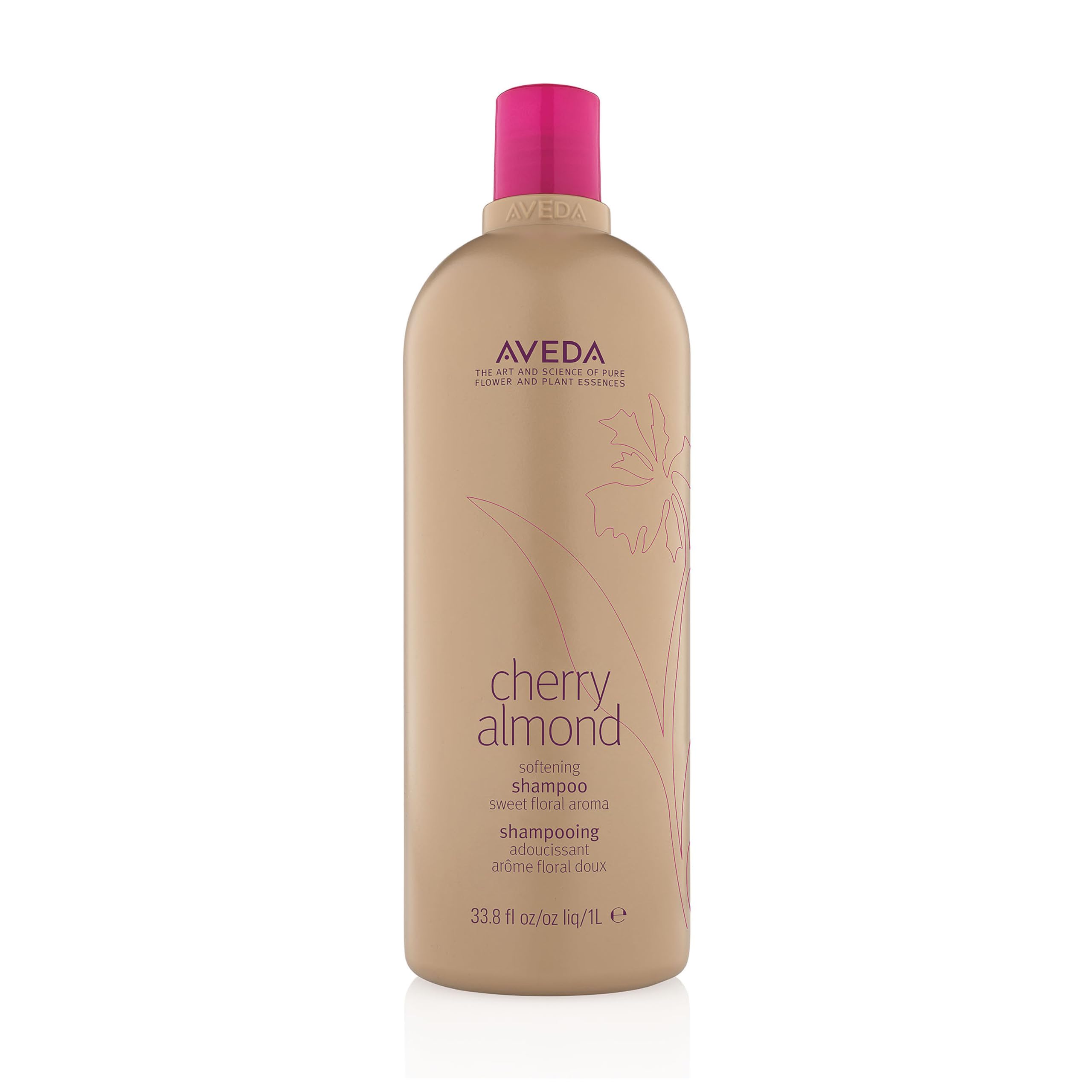 Aveda Cherry Almond Softening Shampoo | Gentle Daily Shampoo | for Normal to Dry Hair | 97% Naturally Derived* | Silicone Free | Iconic Cherry Almond Aroma of Tonka, Orange, Ylang Ylang