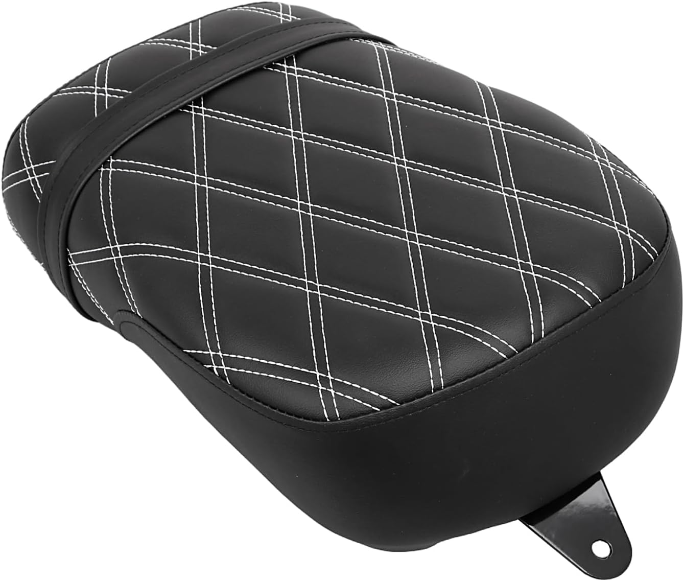 White Double Stitching Motorcycle Cushion Rear Passenger Seat for Suzuki Volusia VL800 2001-2004, Boulevard C50 2004-2013