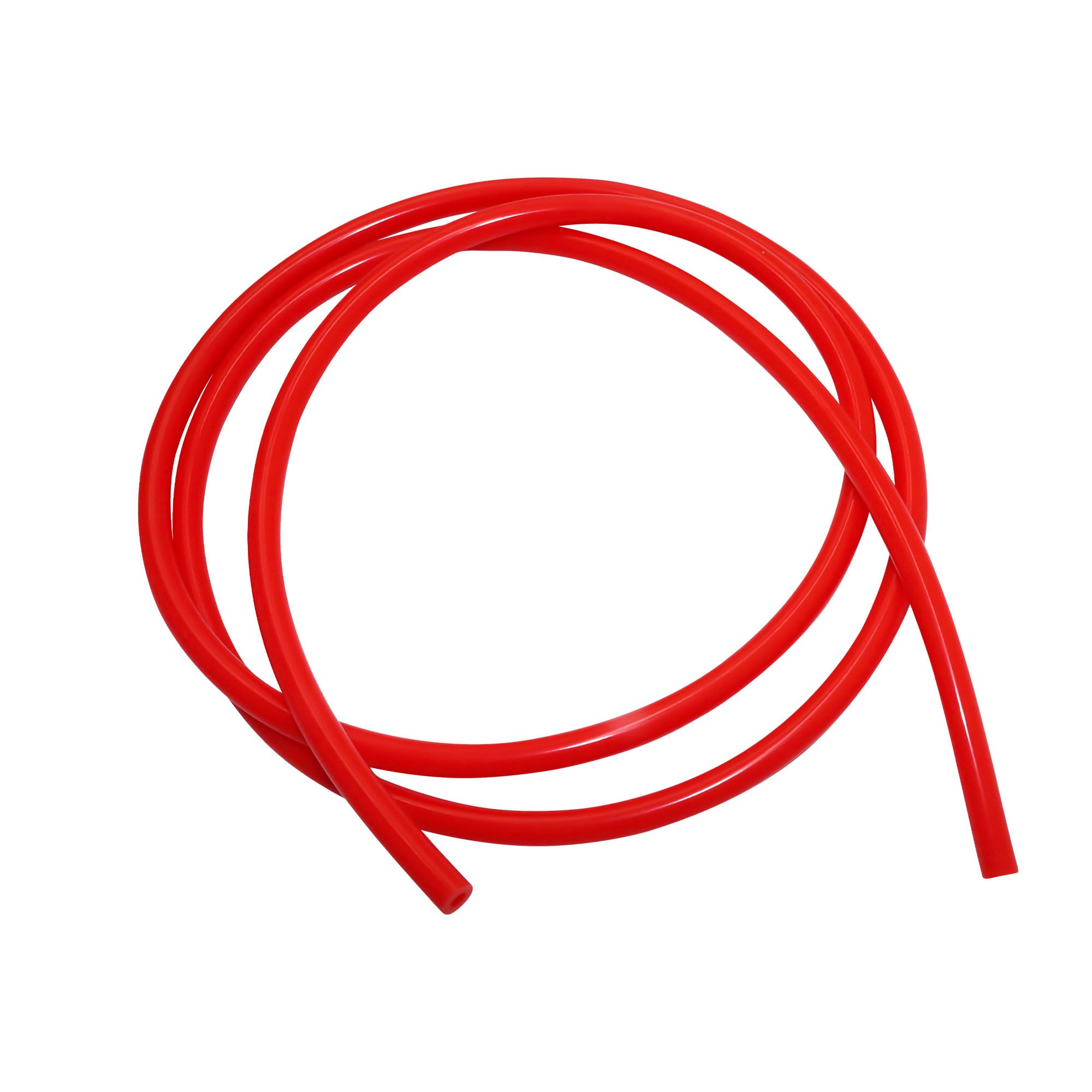 LAVMHAB Vacuum Silicone Tube 3mm ID 9mm OD 3mm Wall Thickness 3 Meters (9.8FT), Silicone Tubing Vacuum Hose for Air Water Transfer (Red)