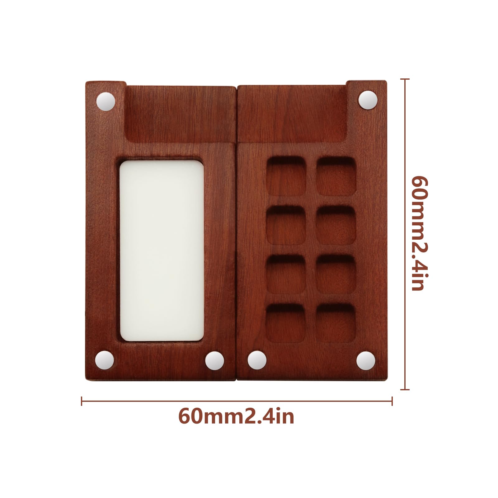 Set Mini Tavolozze Acquerello 8 Pezzi | In Legno Con Carta, Pennelli E Clip | Per Viaggi E Arte - Foto 7