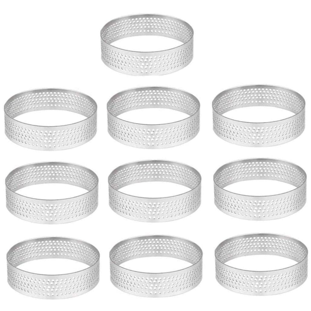 Aros de acero perforados de 6cm para hornear tartas perfectas