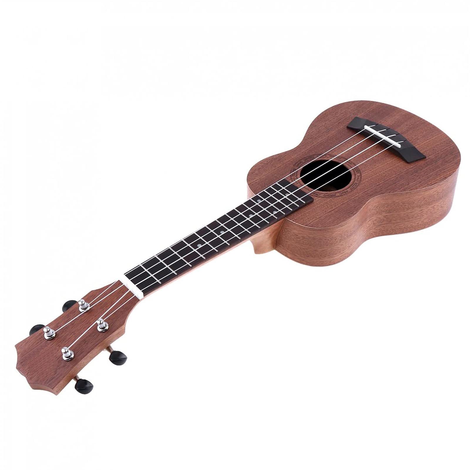 Ukulele Ukulele Combo 21/23 / 26 Pollici Ukulele Black Soprano 4 Stringhe Uke Hawaii Bass Stringed Strumenti Musicali Set Kit + Tuner + String + Borsa (Color : 21 inch)