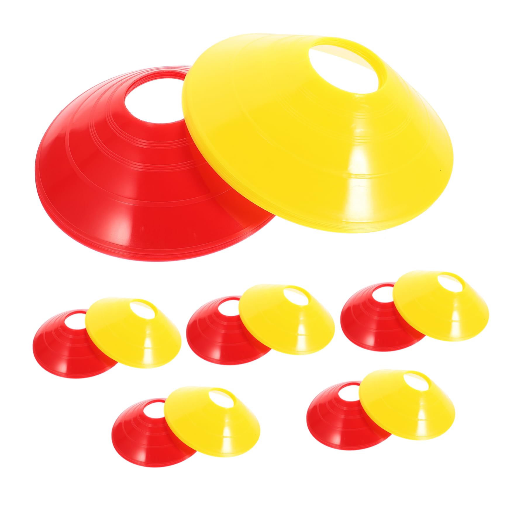 Yardwe 2sets Athletic Training Sign Soccer Plates for Practice Soccer Training Sign Discs Football Training Discs 12pcs*2