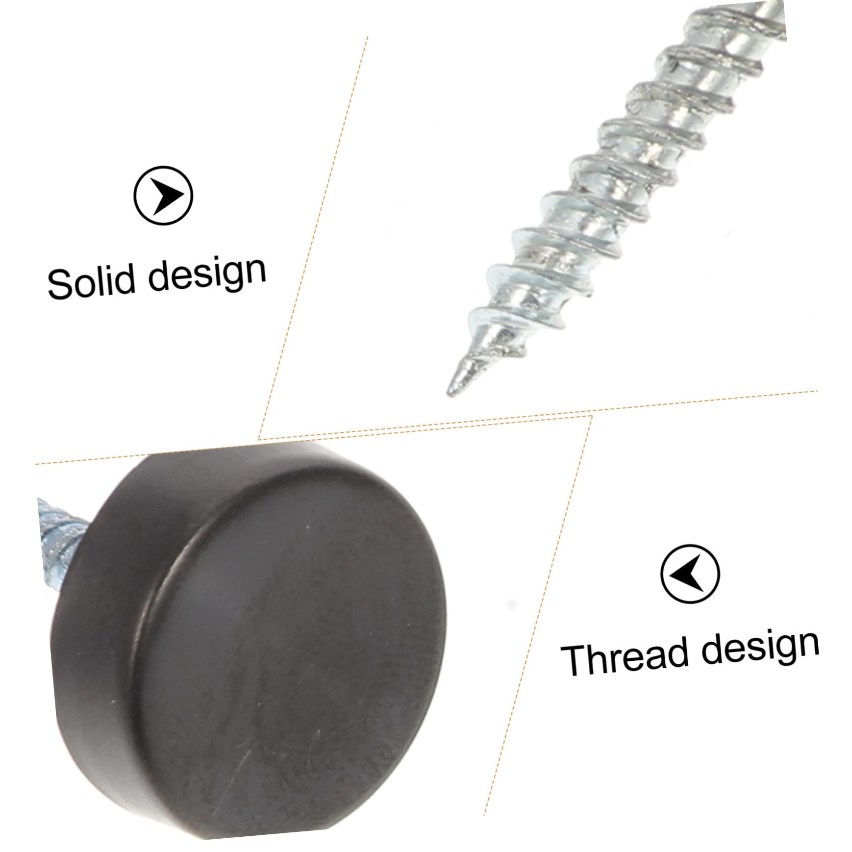 FUNOMOCYA Unique Decorative Nails Stainless Steel Silver Screws Screw Covers Board Mounting