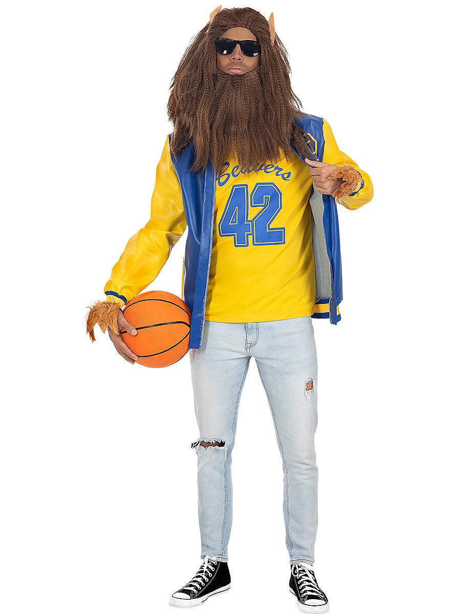 Funidelia | Costume Teen Wolf per uomo Horror, Lupo Mannaro - Costume per Adulto e accessori per Feste, Carnevale e Halloween - Azzurro/Blu