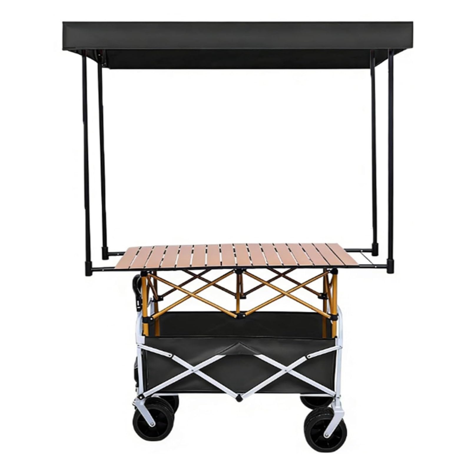 Portable Mobile Street Vendor Food Cart Display Stand for Business