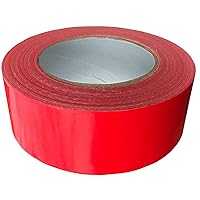 Vista 2 de Exa Cinta adhesiva de 1.88 pulgadas x 60 yardas, cinta adhesiva para manualidades (rojo)