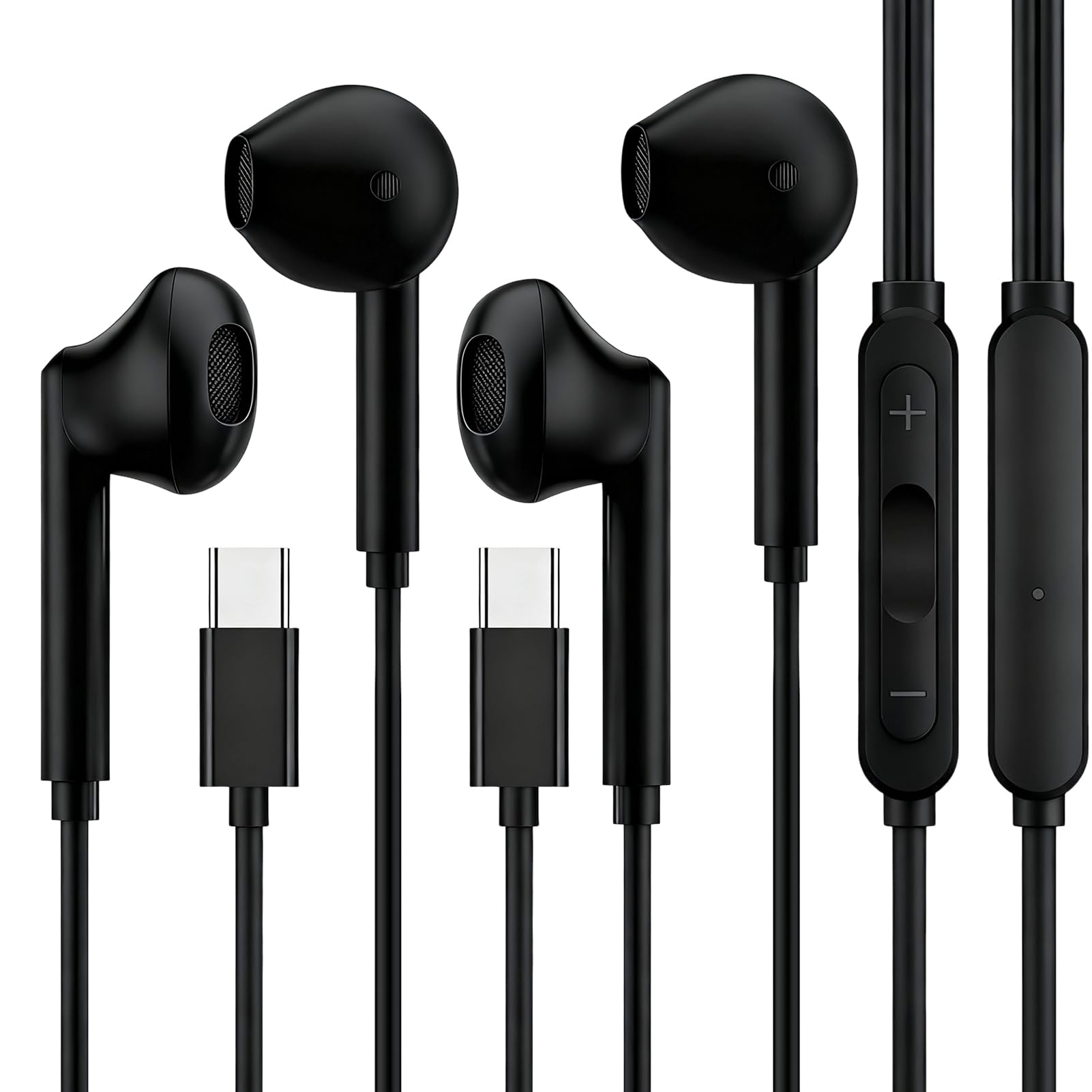 USB C Headphones for iPhone 17 16 15, Wired Headphones USBC for iPad Pro Air Mini, iPad 10th, MacBook, Type C Earbuds for Samsung, Google Pxiel,