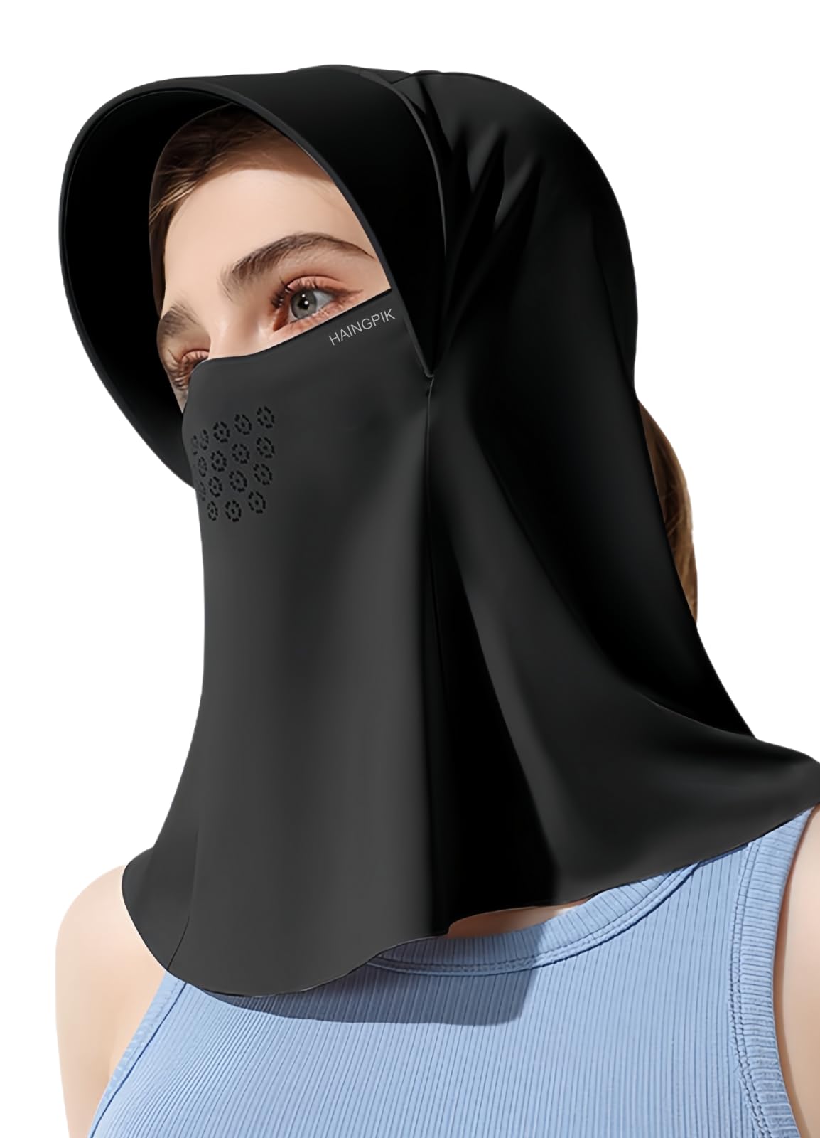 Women's UPF 50+ Sun Protection Balaclava Face Mask Breathable Cooling Full Head Mask for Outdoor Sports Hiking