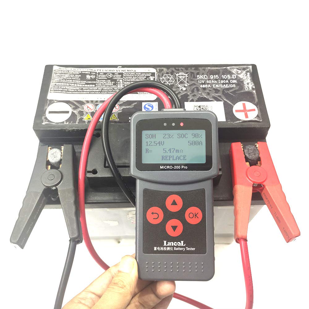 YONGYAO Micro-200 PRO 12V Auto Moto Batteria Tester Digital Batteria Analizzatore Test del Sistema di Ricarica a manovella-Versione B