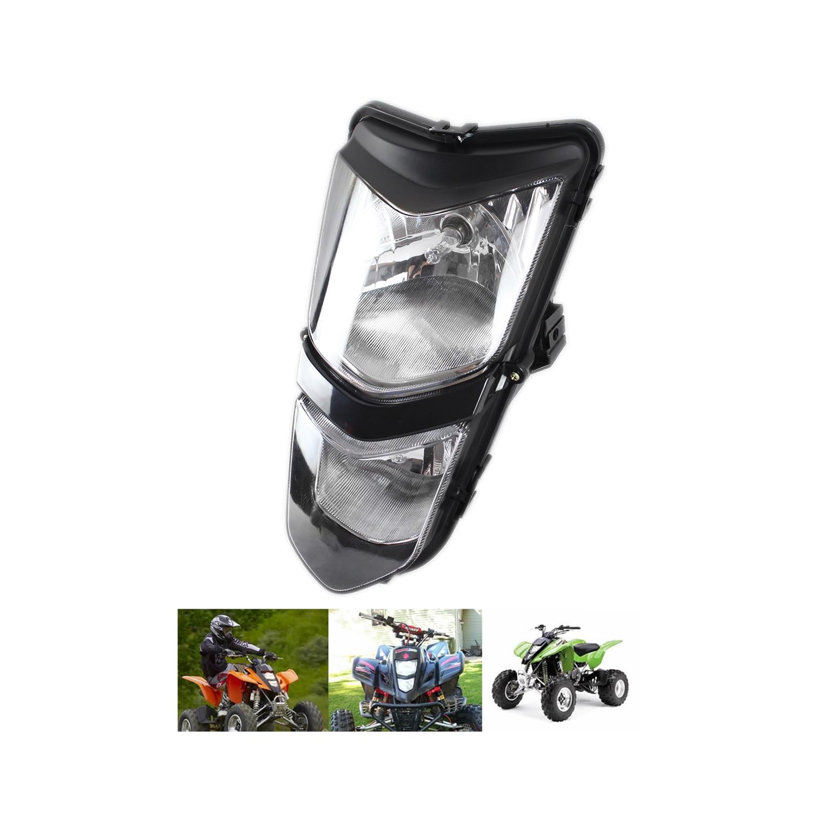 NEOCHIAEVO Motorcycle 12V/25W Dual Twin Headlights Headlamp